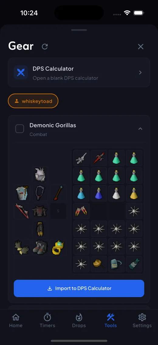 Gear & DPS Calculator